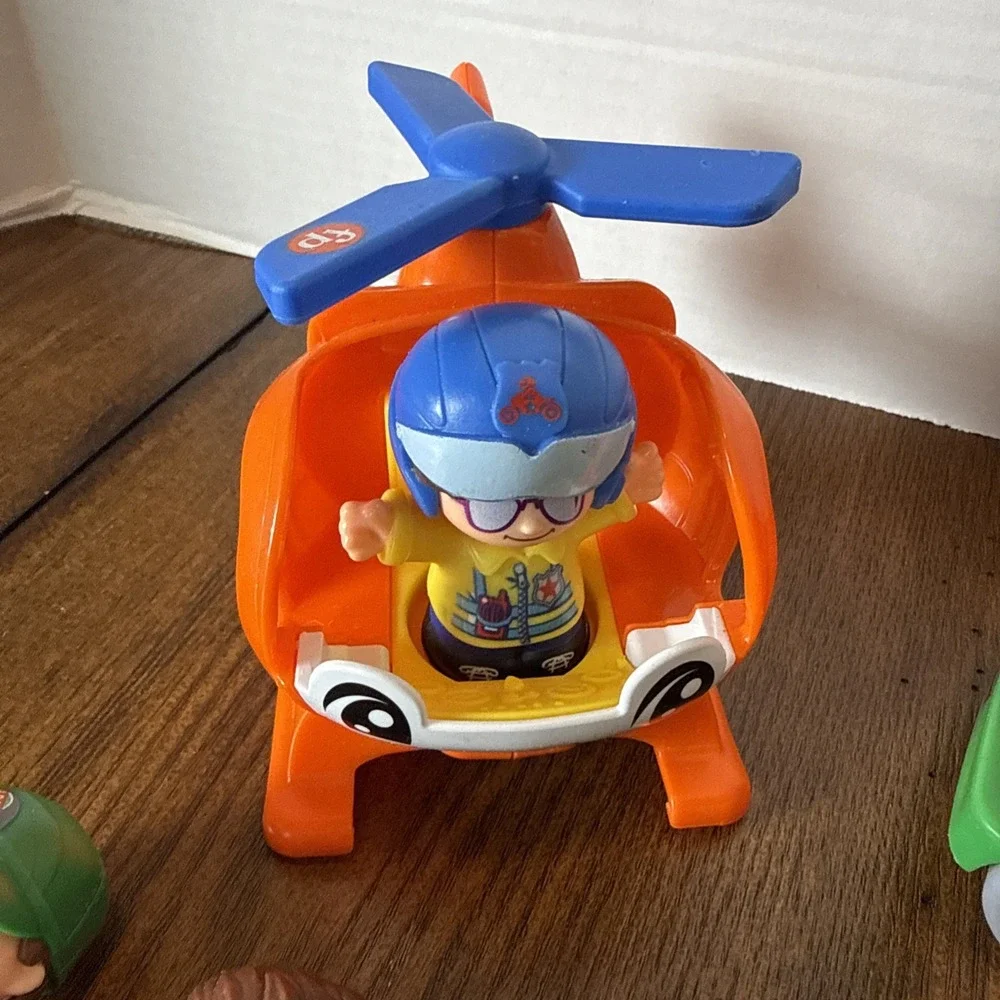 Fisher Price Little People Community Figures 11 LP Helicopter & Truck